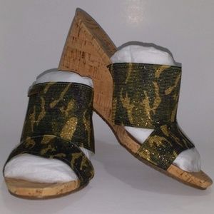 Anne Klein "Reon" Sparkle Camouflage Slip-On Shoes